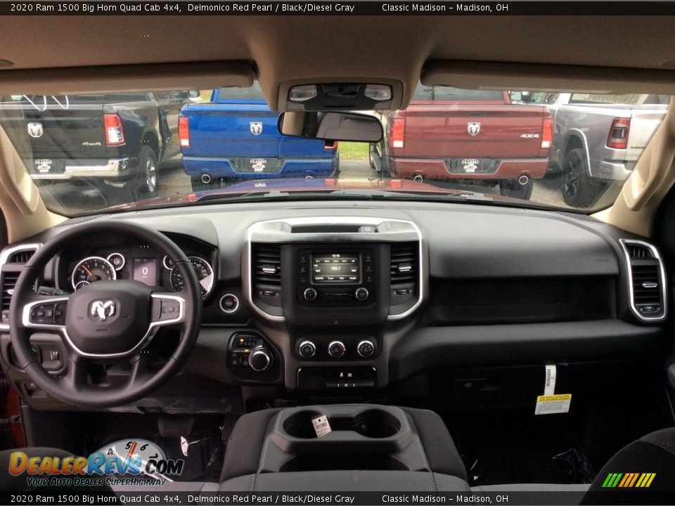 2020 Ram 1500 Big Horn Quad Cab 4x4 Delmonico Red Pearl / Black/Diesel Gray Photo #13