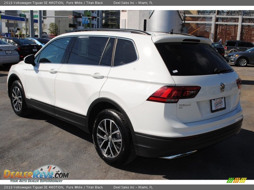 2019 Volkswagen Tiguan SE 4MOTION Pure White / Titan Black Photo #6