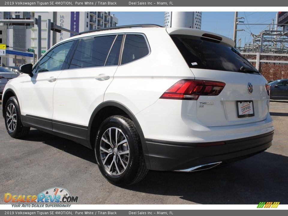 2019 Volkswagen Tiguan SE 4MOTION Pure White / Titan Black Photo #7