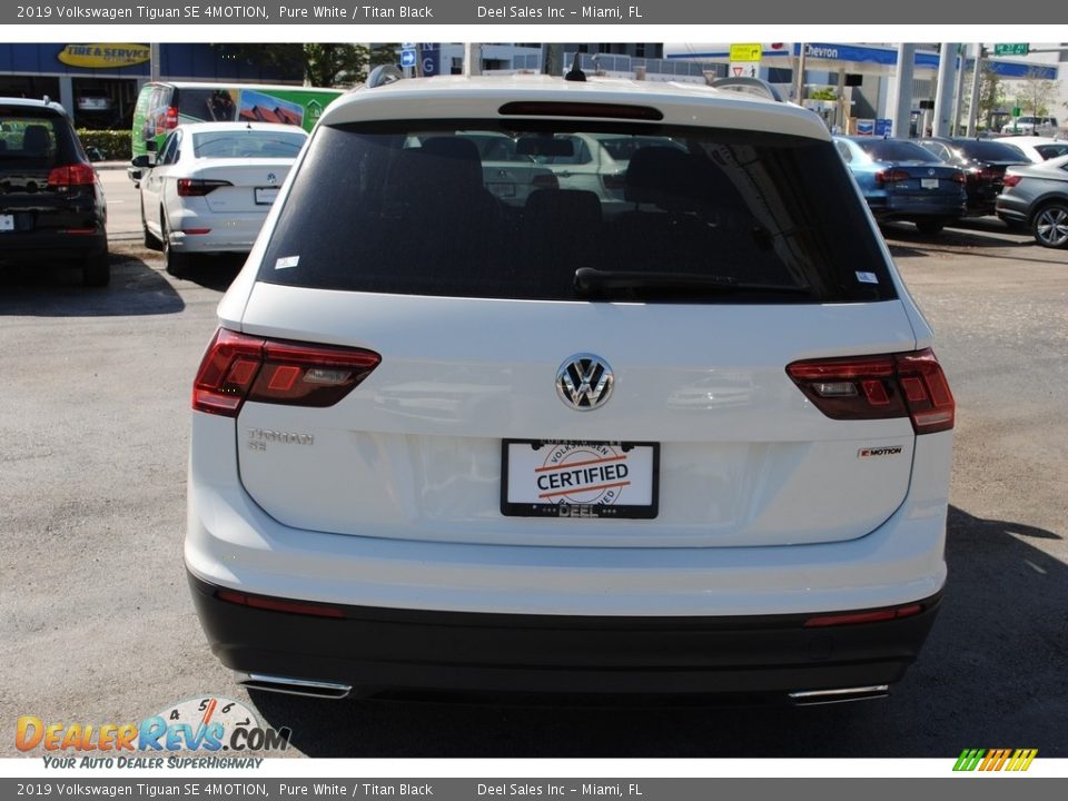 2019 Volkswagen Tiguan SE 4MOTION Pure White / Titan Black Photo #8