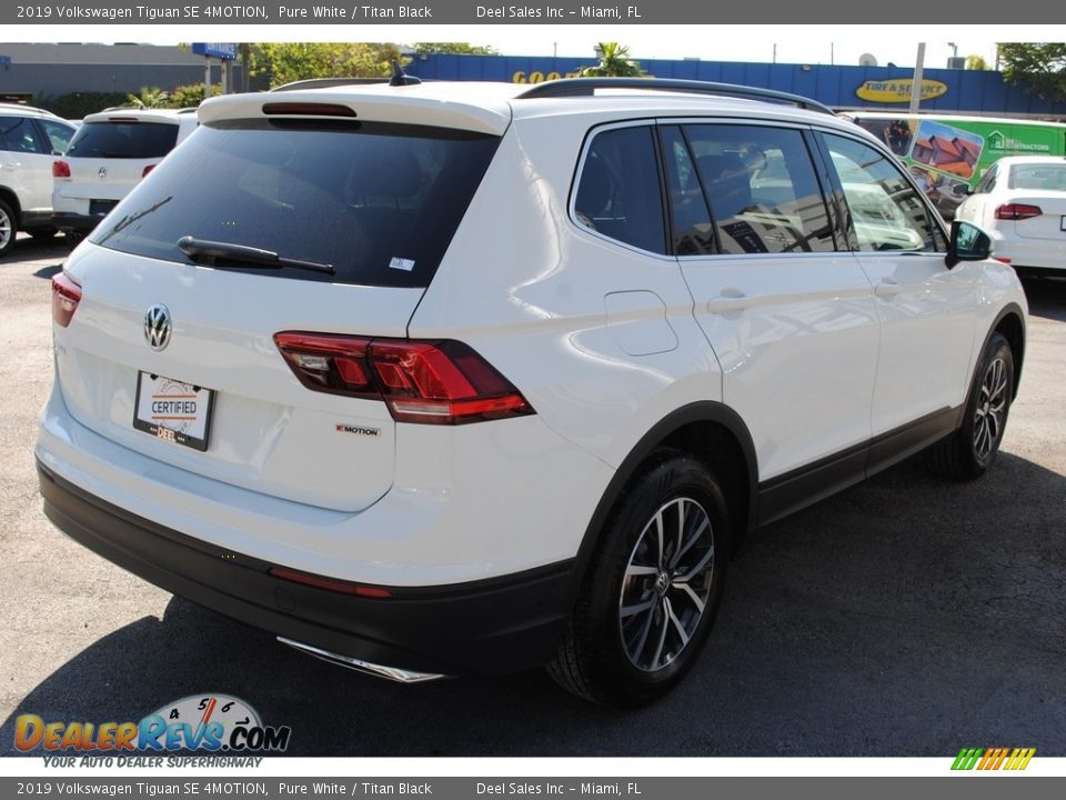 2019 Volkswagen Tiguan SE 4MOTION Pure White / Titan Black Photo #9