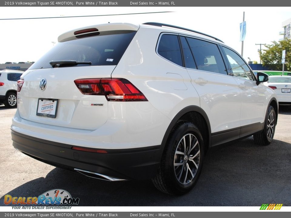 2019 Volkswagen Tiguan SE 4MOTION Pure White / Titan Black Photo #10