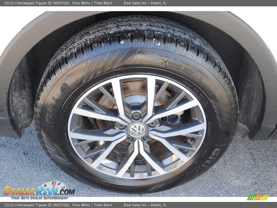 2019 Volkswagen Tiguan SE 4MOTION Pure White / Titan Black Photo #11