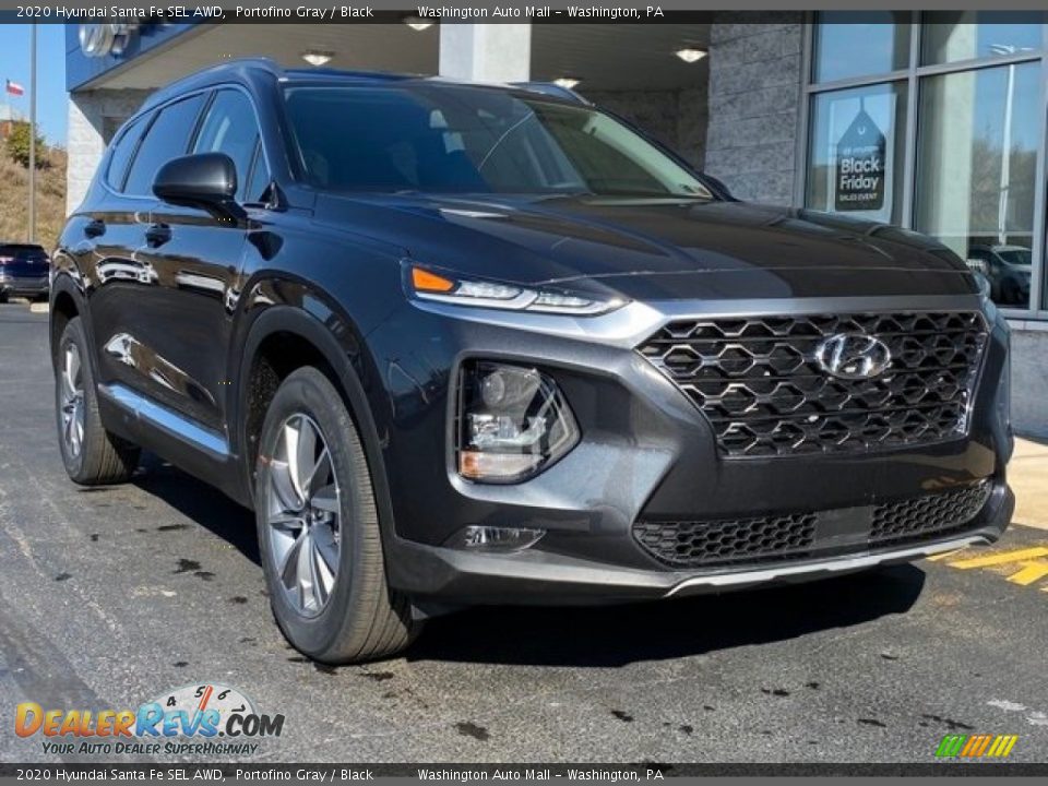 2020 Hyundai Santa Fe SEL AWD Portofino Gray / Black Photo #1