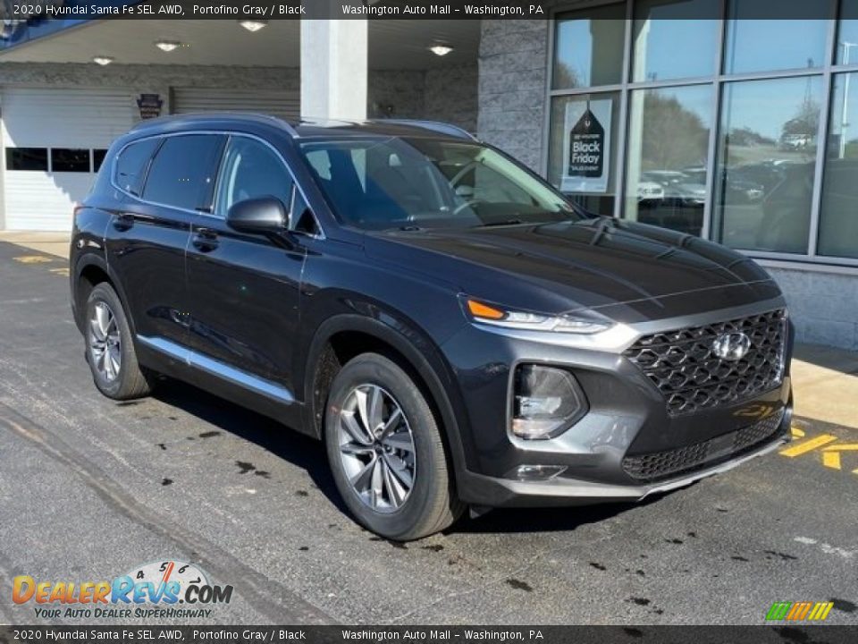 2020 Hyundai Santa Fe SEL AWD Portofino Gray / Black Photo #2