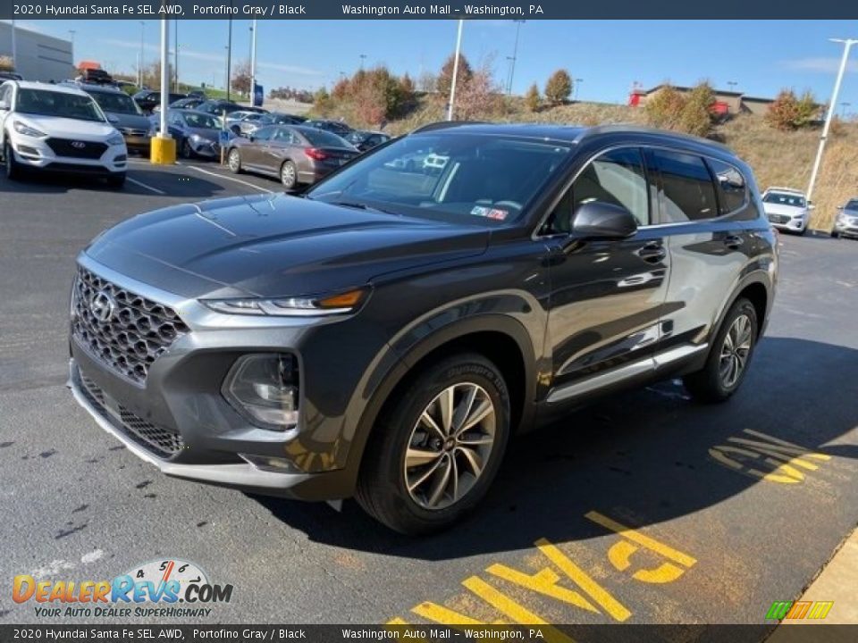 2020 Hyundai Santa Fe SEL AWD Portofino Gray / Black Photo #7