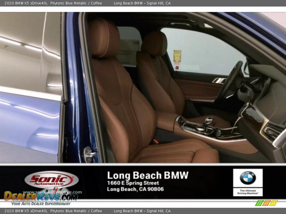 2020 BMW X5 sDrive40i Phytonic Blue Metallic / Coffee Photo #7