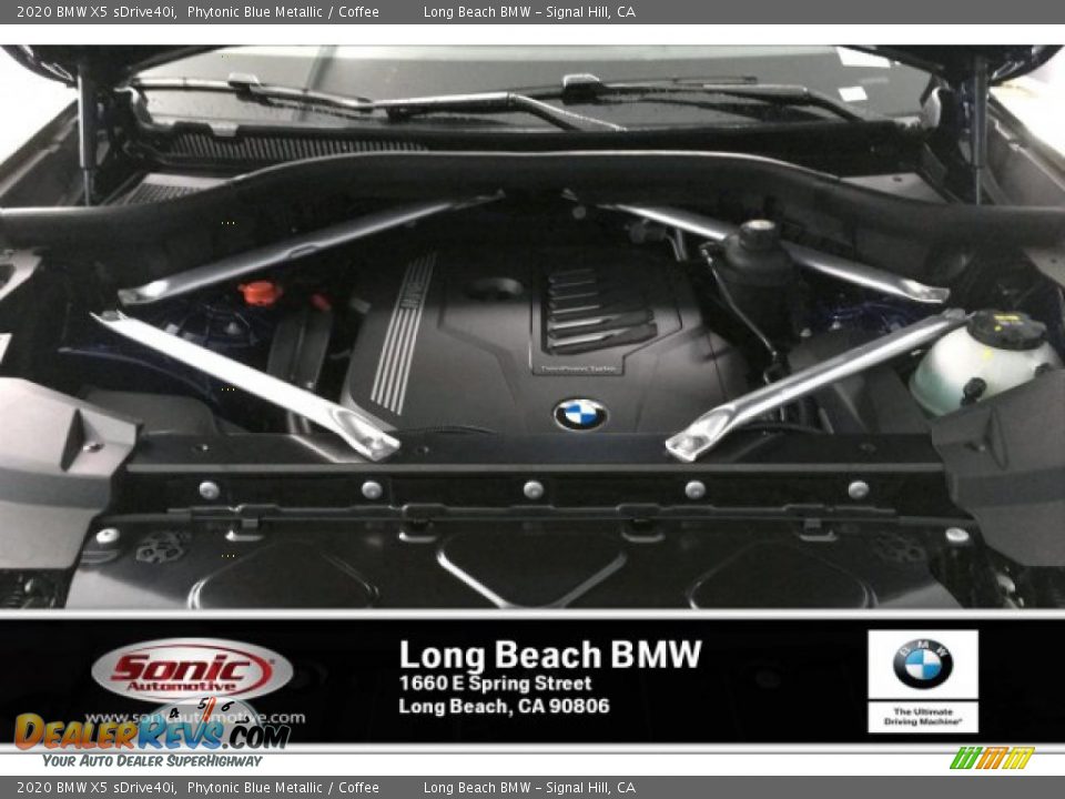 2020 BMW X5 sDrive40i Phytonic Blue Metallic / Coffee Photo #8