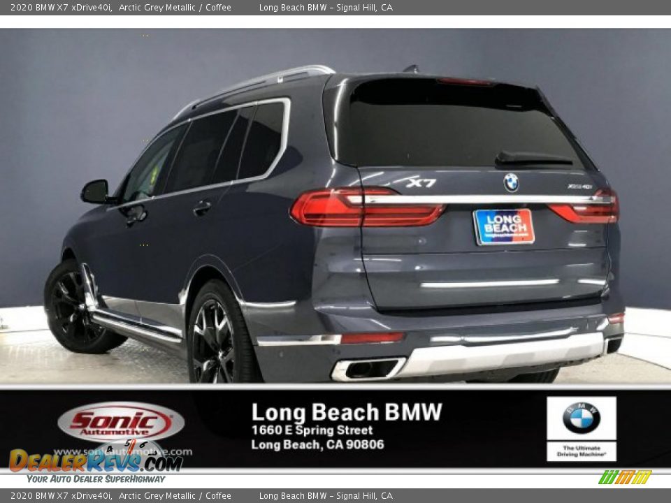 2020 BMW X7 xDrive40i Arctic Grey Metallic / Coffee Photo #2