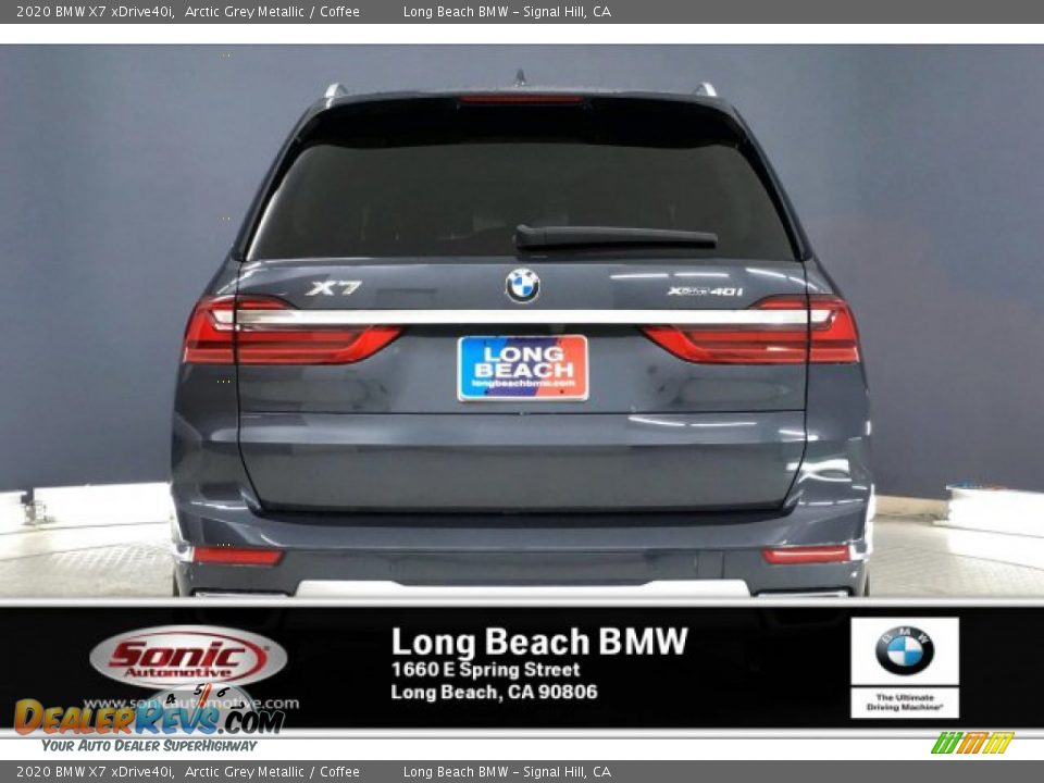2020 BMW X7 xDrive40i Arctic Grey Metallic / Coffee Photo #3