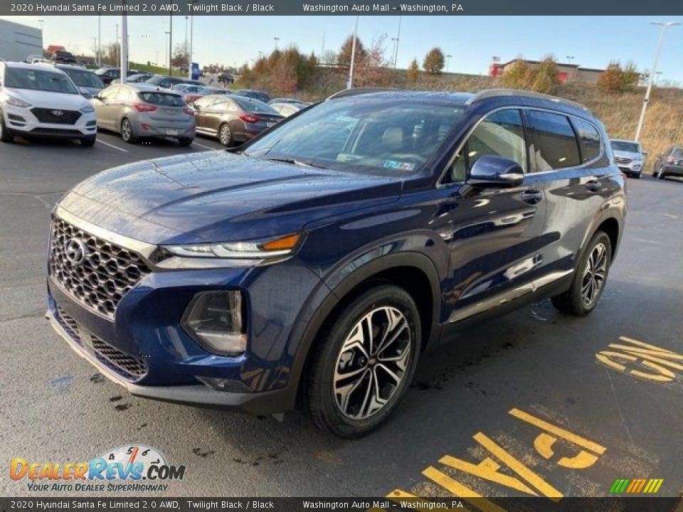 2020 Hyundai Santa Fe Limited 2.0 AWD Twilight Black / Black Photo #7