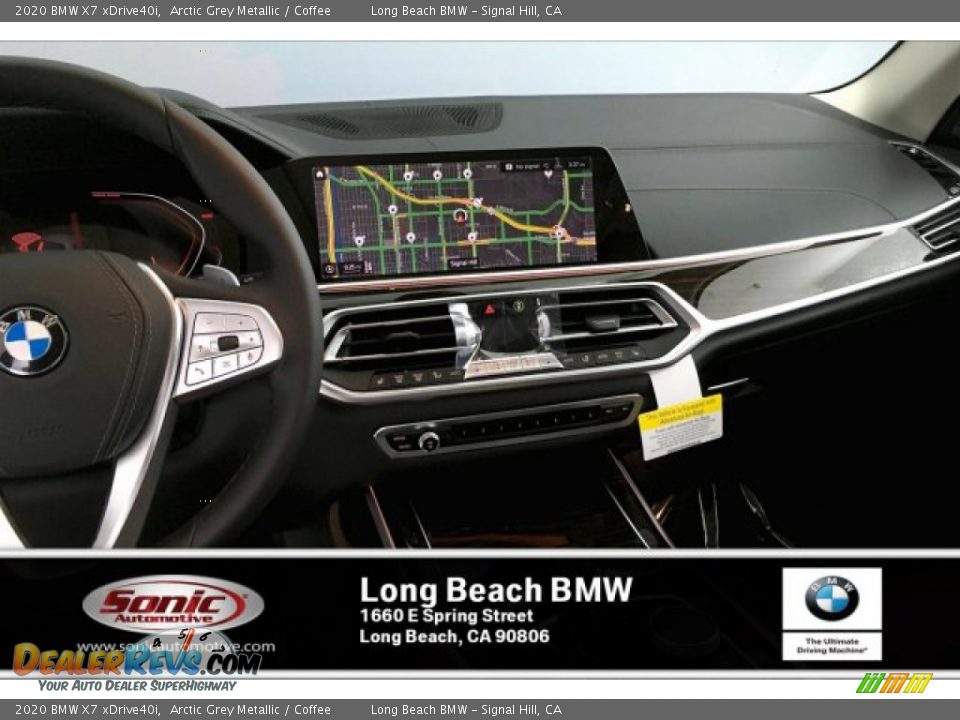2020 BMW X7 xDrive40i Arctic Grey Metallic / Coffee Photo #5