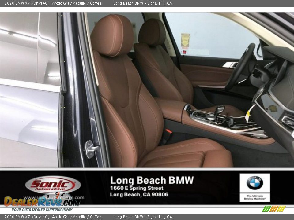2020 BMW X7 xDrive40i Arctic Grey Metallic / Coffee Photo #7