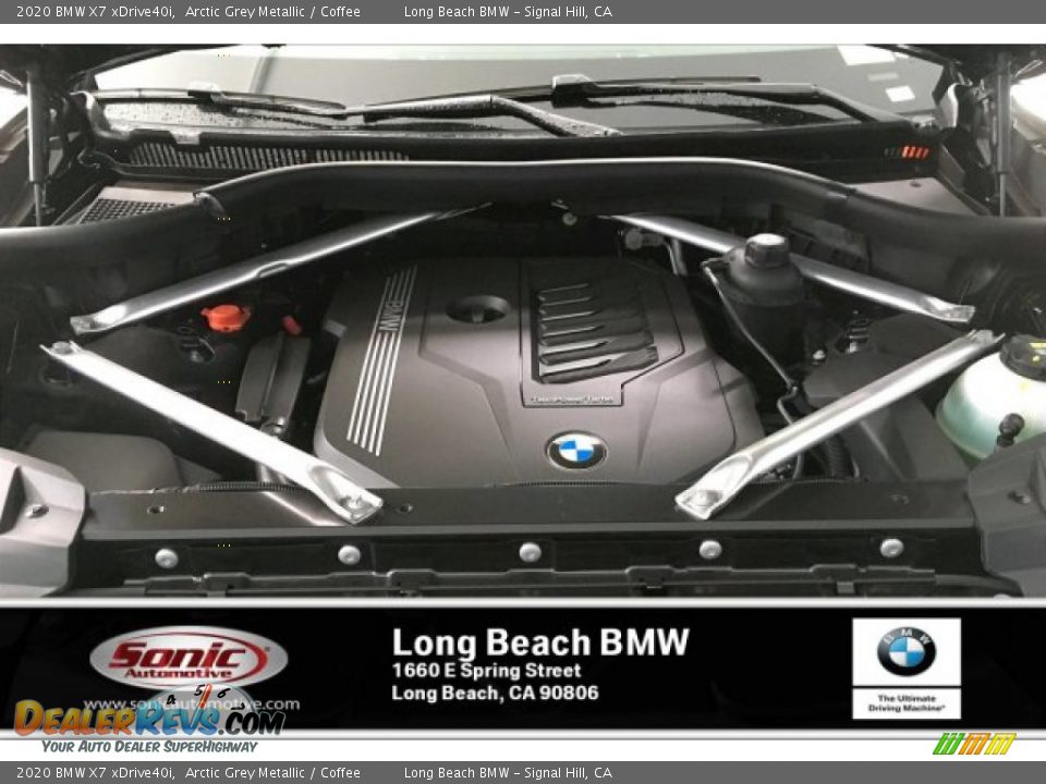 2020 BMW X7 xDrive40i Arctic Grey Metallic / Coffee Photo #8