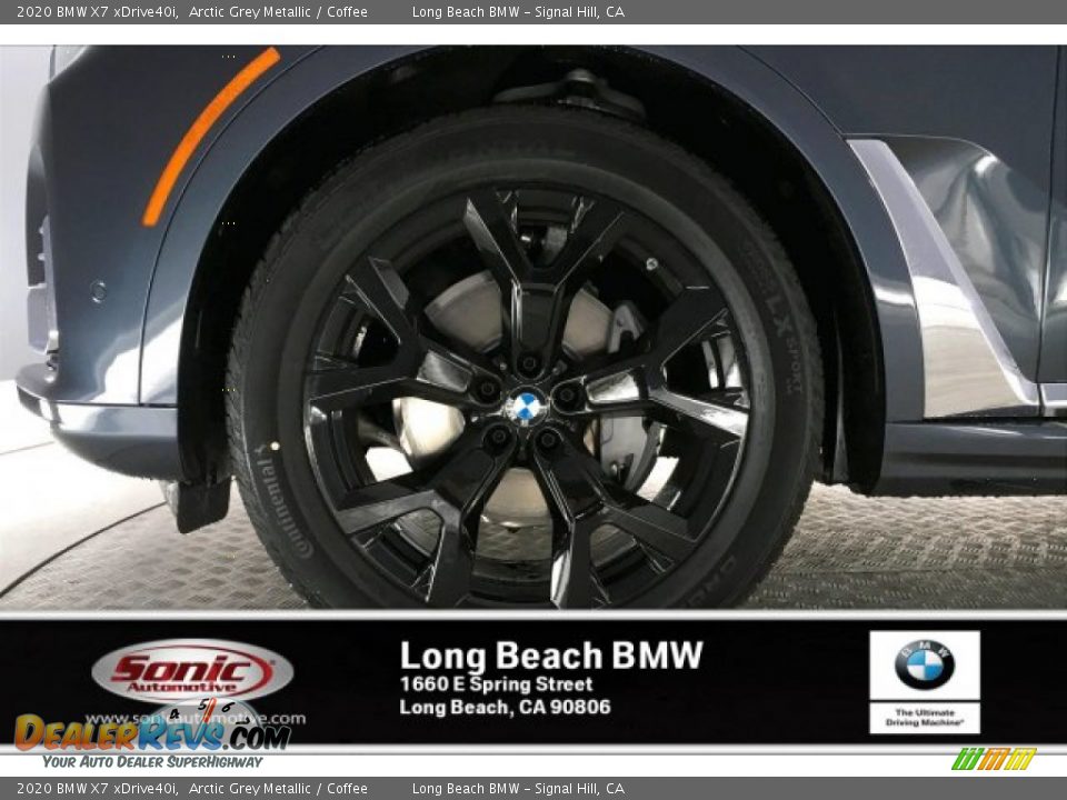2020 BMW X7 xDrive40i Arctic Grey Metallic / Coffee Photo #9
