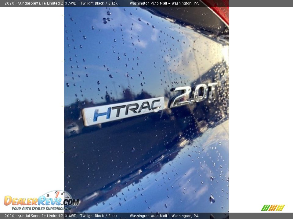 2020 Hyundai Santa Fe Limited 2.0 AWD Twilight Black / Black Photo #25