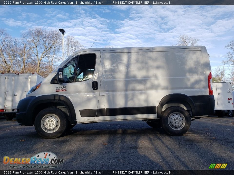 2019 Ram ProMaster 1500 High Roof Cargo Van Bright White / Black Photo #3