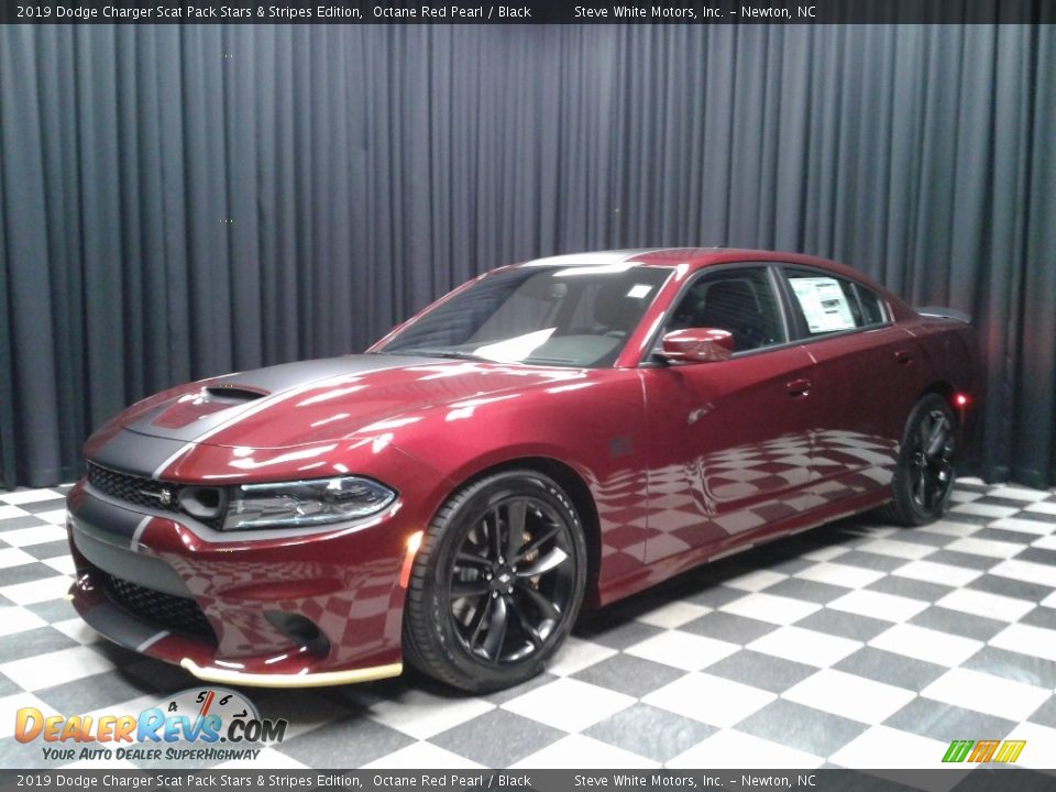 Octane Red Pearl 2019 Dodge Charger Scat Pack Stars & Stripes Edition Photo #2