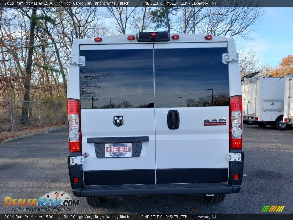 2019 Ram ProMaster 1500 High Roof Cargo Van Bright White / Black Photo #5