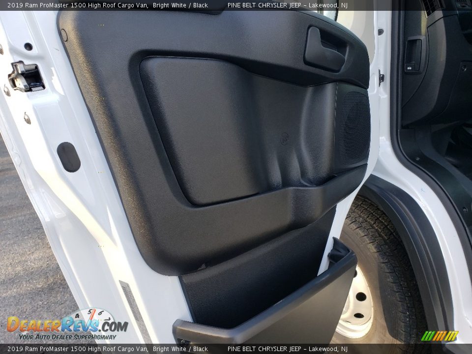 2019 Ram ProMaster 1500 High Roof Cargo Van Bright White / Black Photo #8