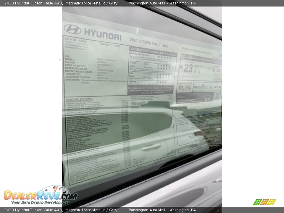 2020 Hyundai Tucson Value AWD Magnetic Force Metallic / Gray Photo #16
