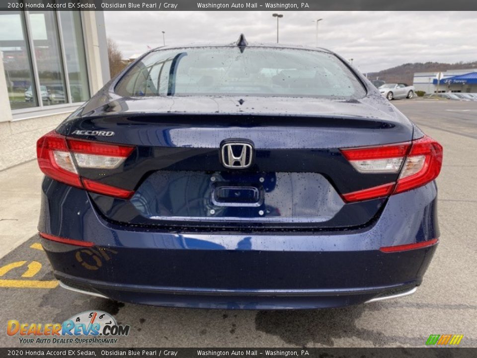 2020 Honda Accord EX Sedan Obsidian Blue Pearl / Gray Photo #6