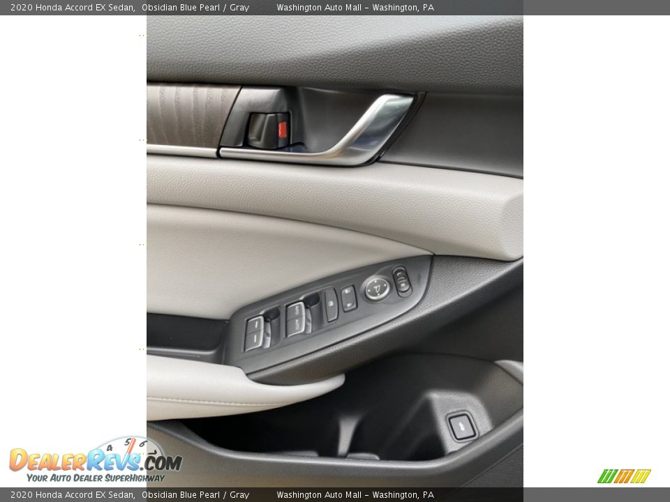 2020 Honda Accord EX Sedan Obsidian Blue Pearl / Gray Photo #11