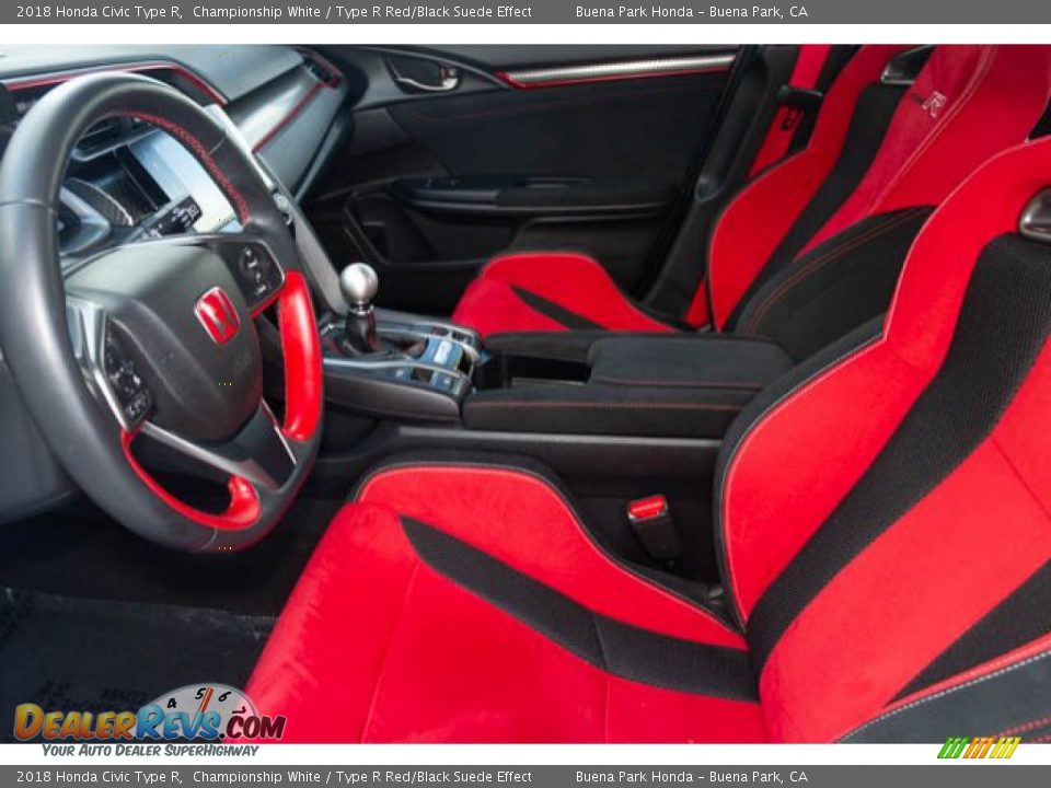 2018 Honda Civic Type R Championship White / Type R Red/Black Suede Effect Photo #3