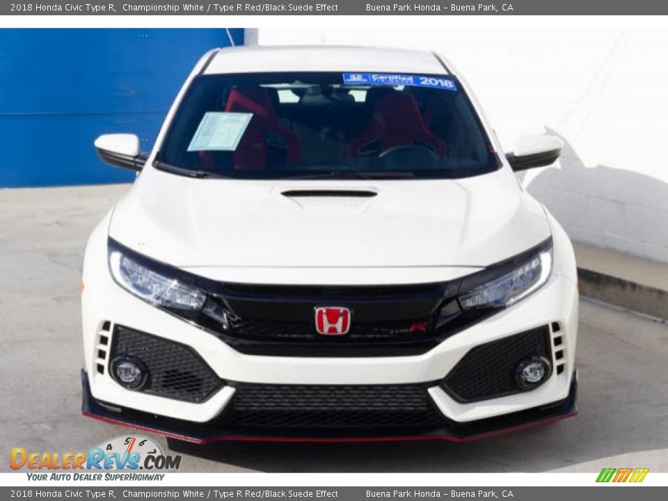 2018 Honda Civic Type R Championship White / Type R Red/Black Suede Effect Photo #7