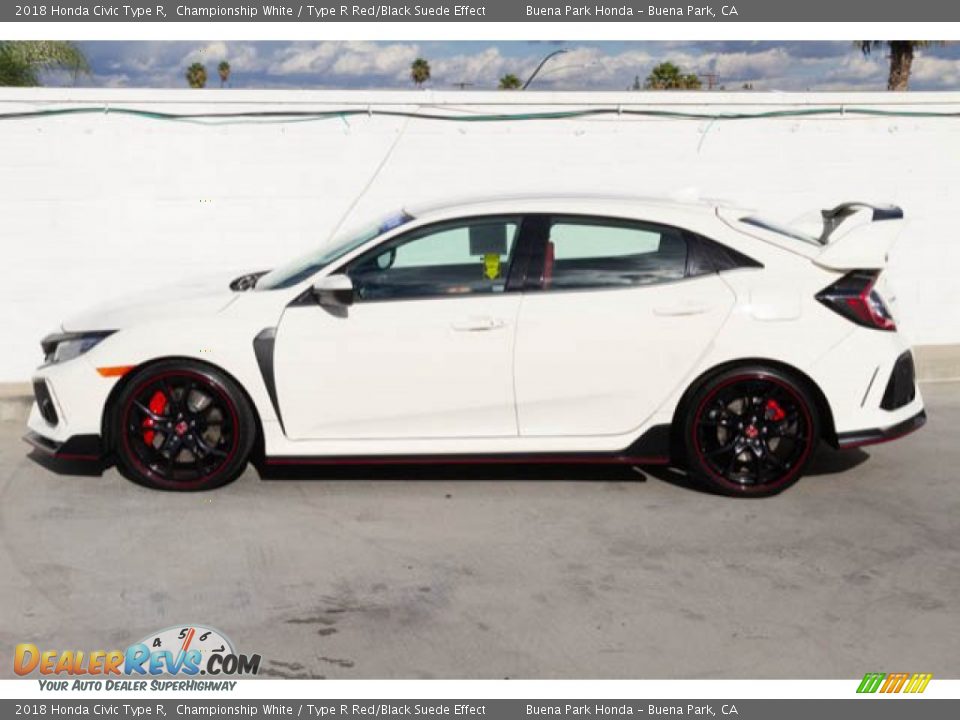 2018 Honda Civic Type R Championship White / Type R Red/Black Suede Effect Photo #8