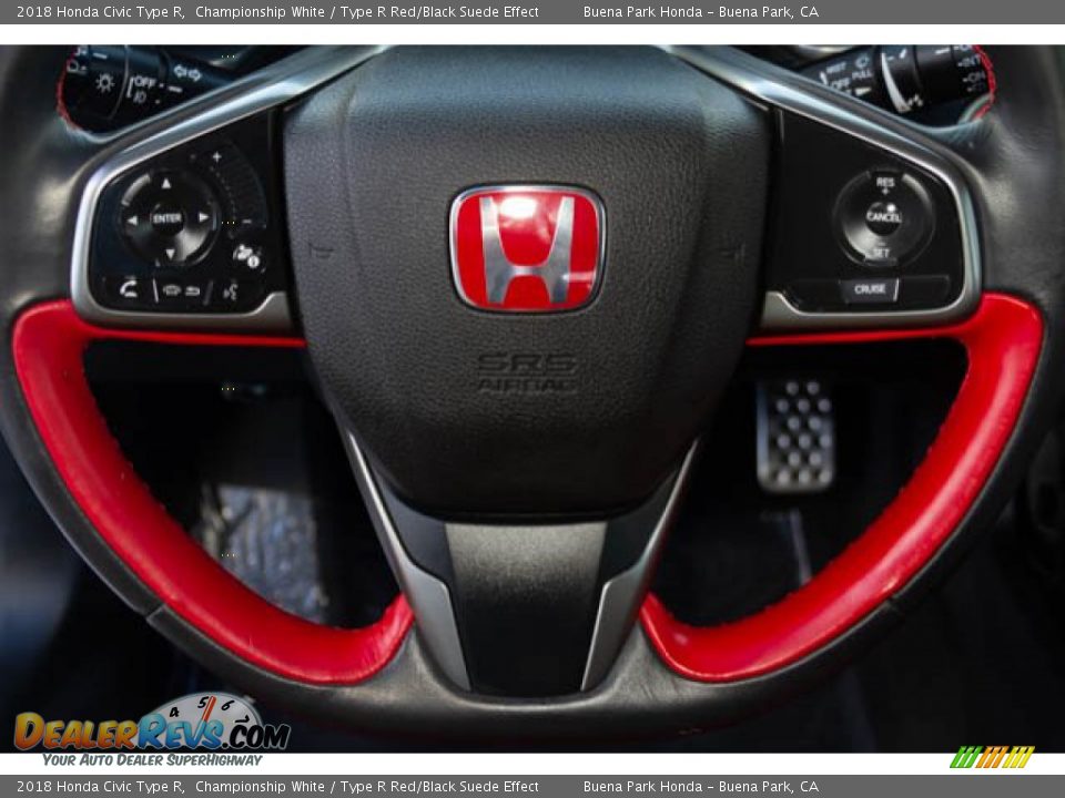 2018 Honda Civic Type R Championship White / Type R Red/Black Suede Effect Photo #14