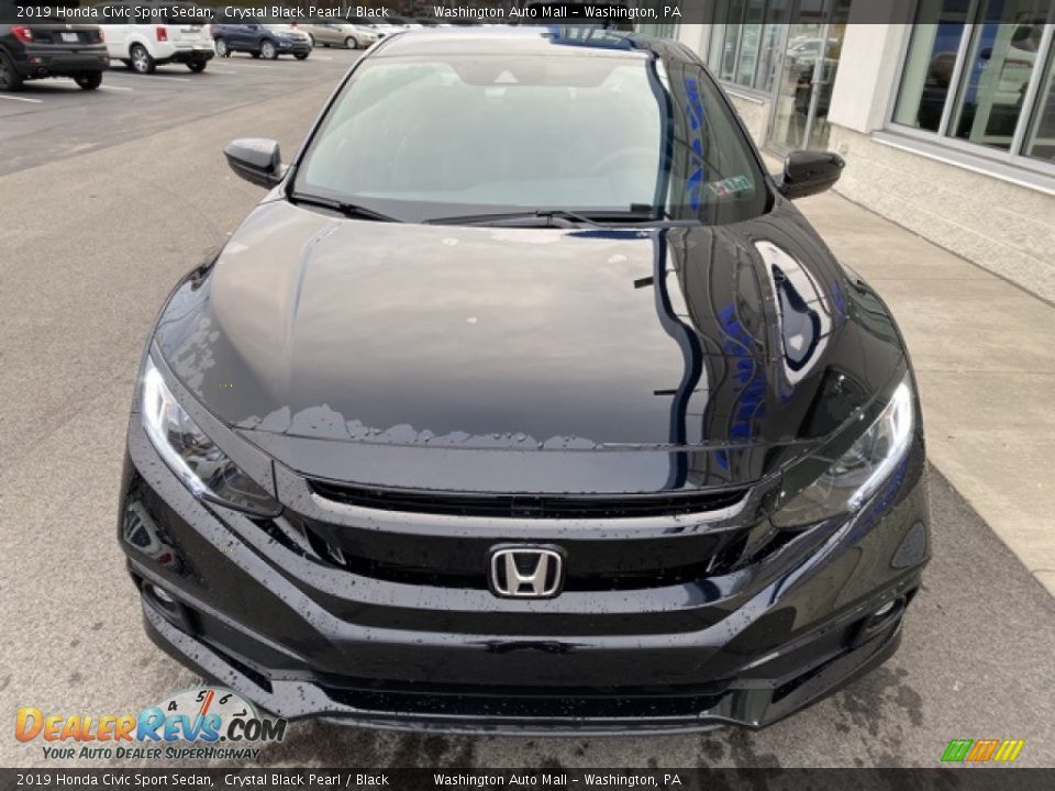 2019 Honda Civic Sport Sedan Crystal Black Pearl / Black Photo #3