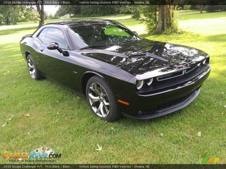 2018 Dodge Challenger R/T Pitch Black / Black Photo #1