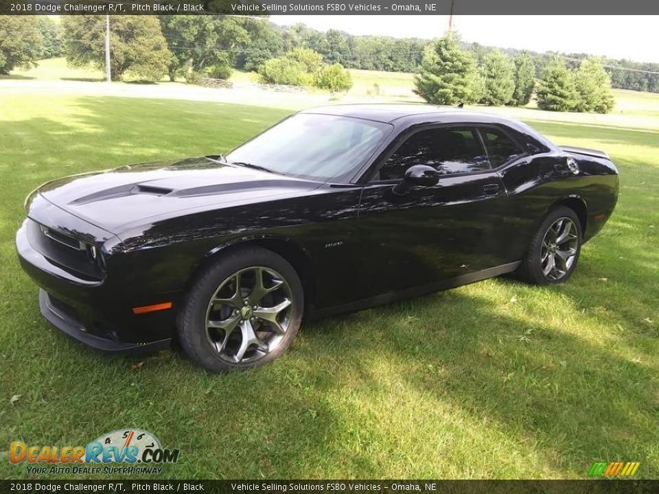 2018 Dodge Challenger R/T Pitch Black / Black Photo #6