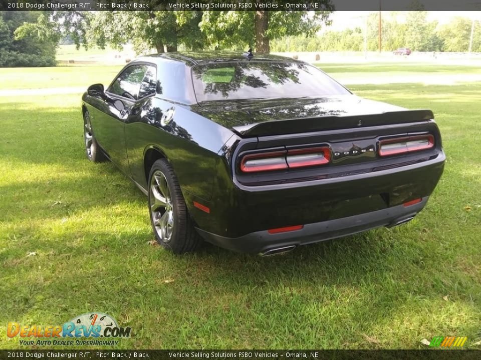 2018 Dodge Challenger R/T Pitch Black / Black Photo #8