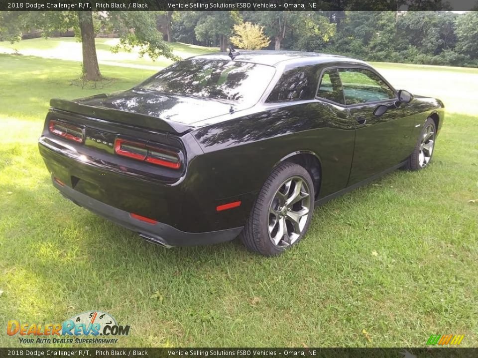 2018 Dodge Challenger R/T Pitch Black / Black Photo #9