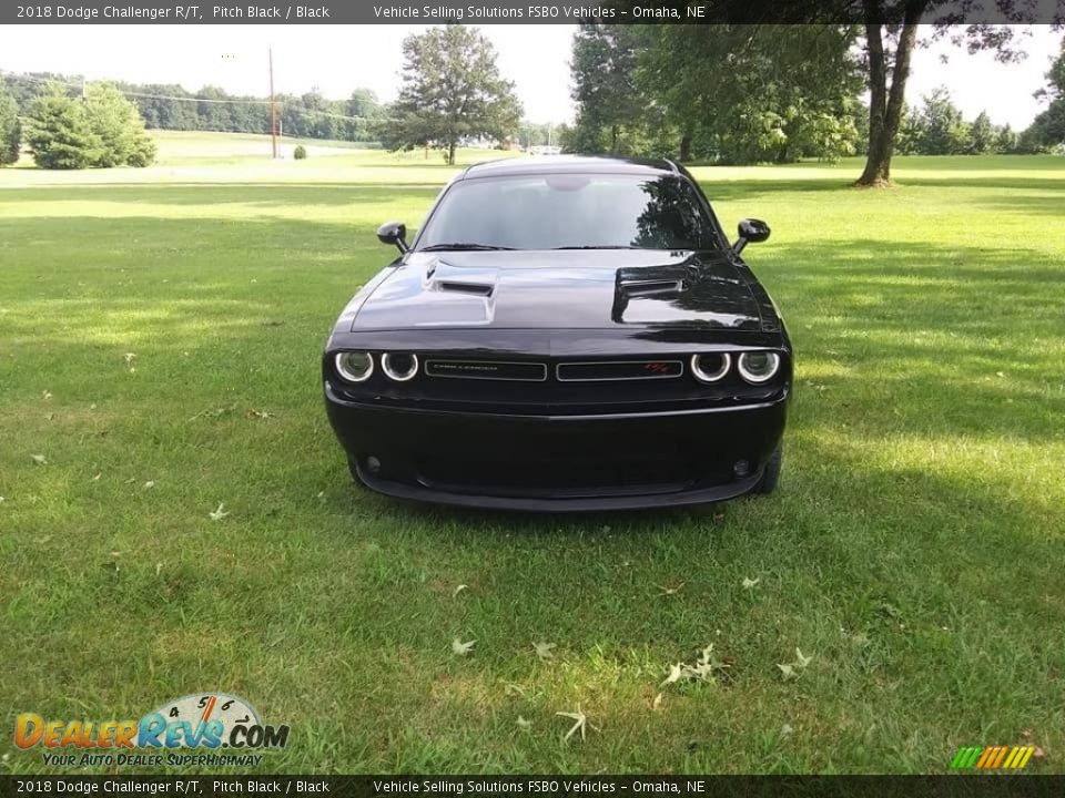 2018 Dodge Challenger R/T Pitch Black / Black Photo #12