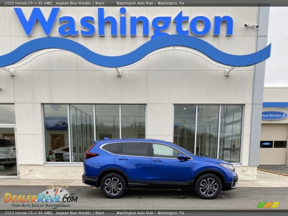 2020 Honda CR-V EX AWD Aegean Blue Metallic / Black Photo #1