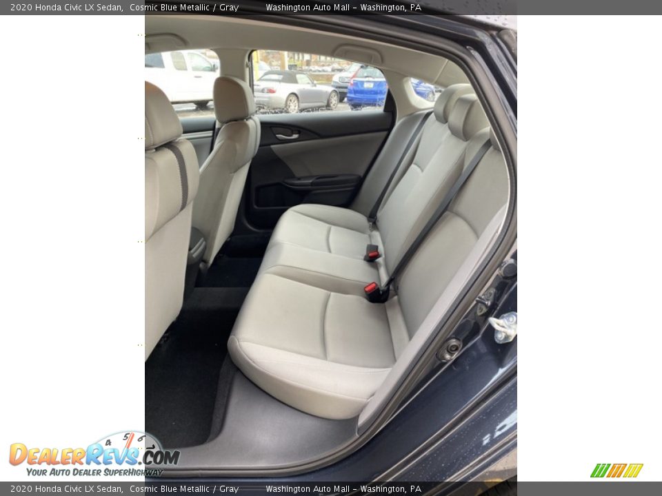 2020 Honda Civic LX Sedan Cosmic Blue Metallic / Gray Photo #19