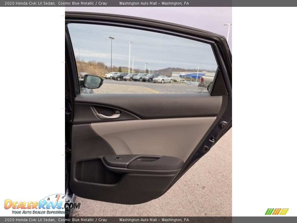 2020 Honda Civic LX Sedan Cosmic Blue Metallic / Gray Photo #22