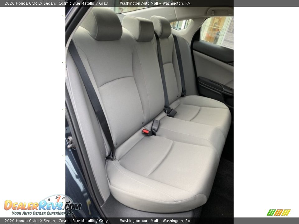 2020 Honda Civic LX Sedan Cosmic Blue Metallic / Gray Photo #23