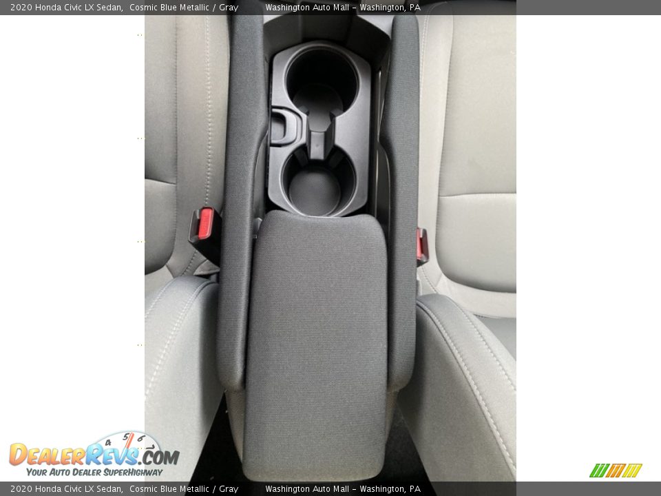 2020 Honda Civic LX Sedan Cosmic Blue Metallic / Gray Photo #33