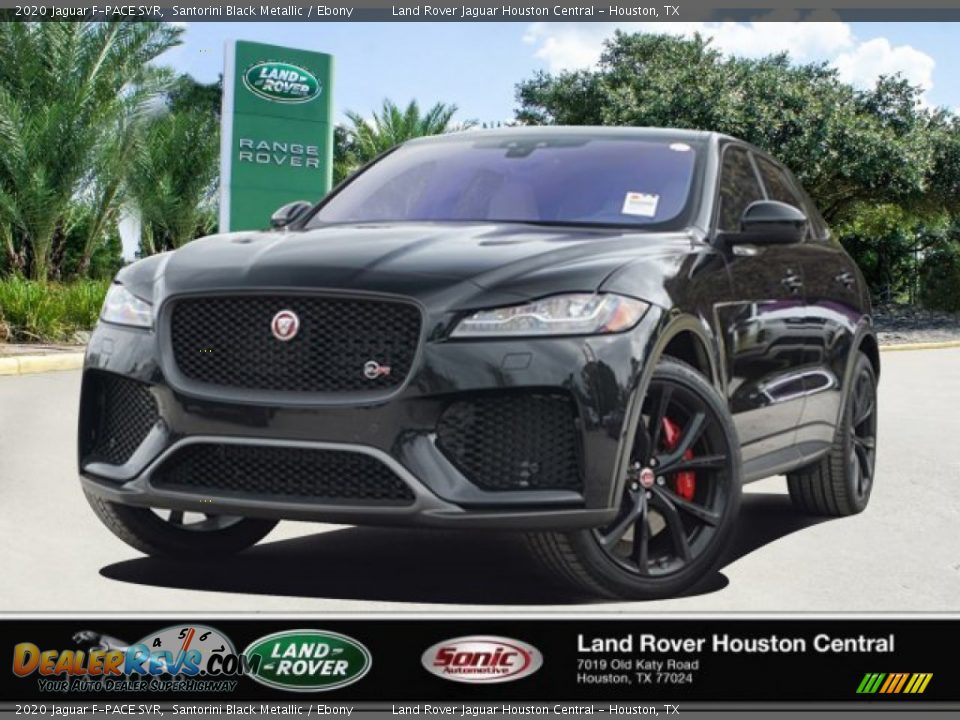 2020 Jaguar F-PACE SVR Santorini Black Metallic / Ebony Photo #1