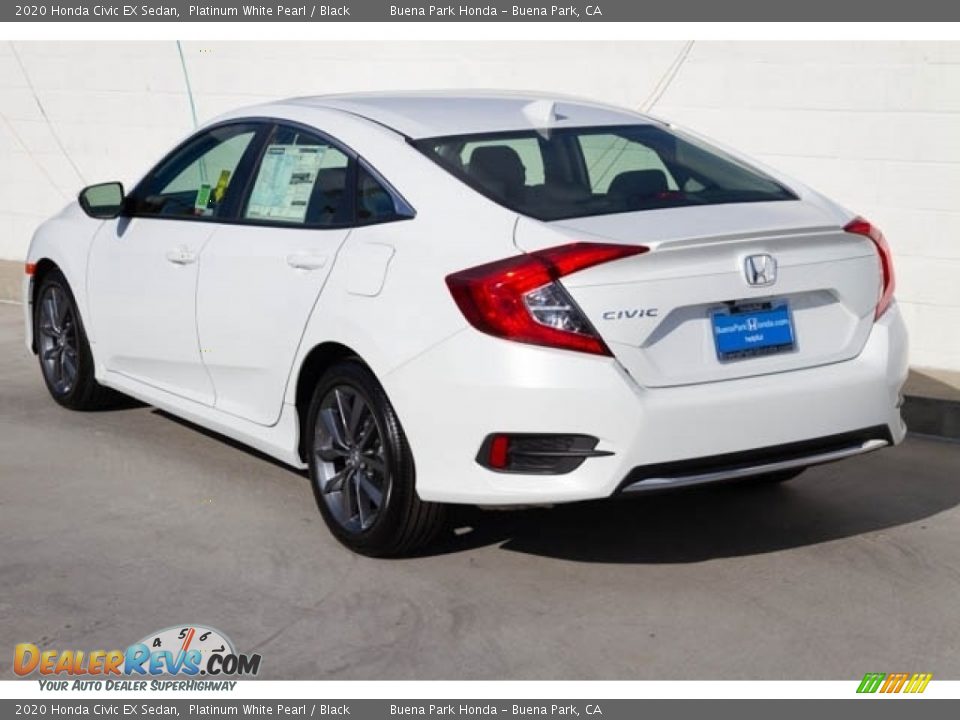 2020 Honda Civic EX Sedan Platinum White Pearl / Black Photo #2