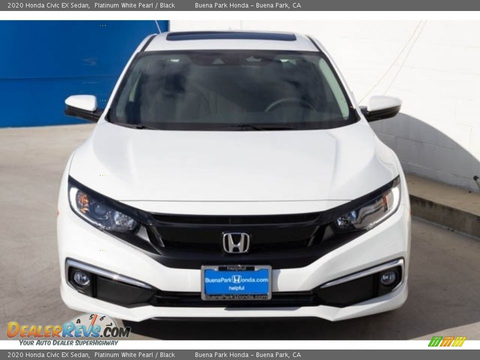 2020 Honda Civic EX Sedan Platinum White Pearl / Black Photo #3