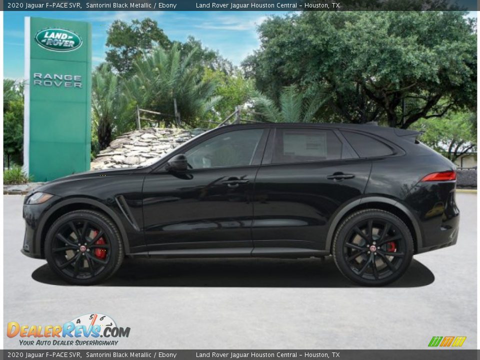 2020 Jaguar F-PACE SVR Santorini Black Metallic / Ebony Photo #3