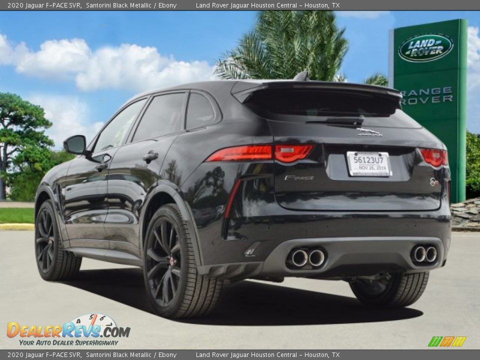 2020 Jaguar F-PACE SVR Santorini Black Metallic / Ebony Photo #4