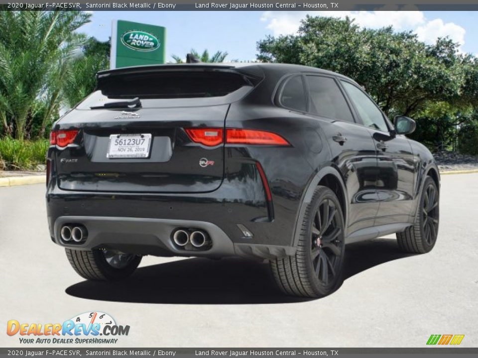 2020 Jaguar F-PACE SVR Santorini Black Metallic / Ebony Photo #5