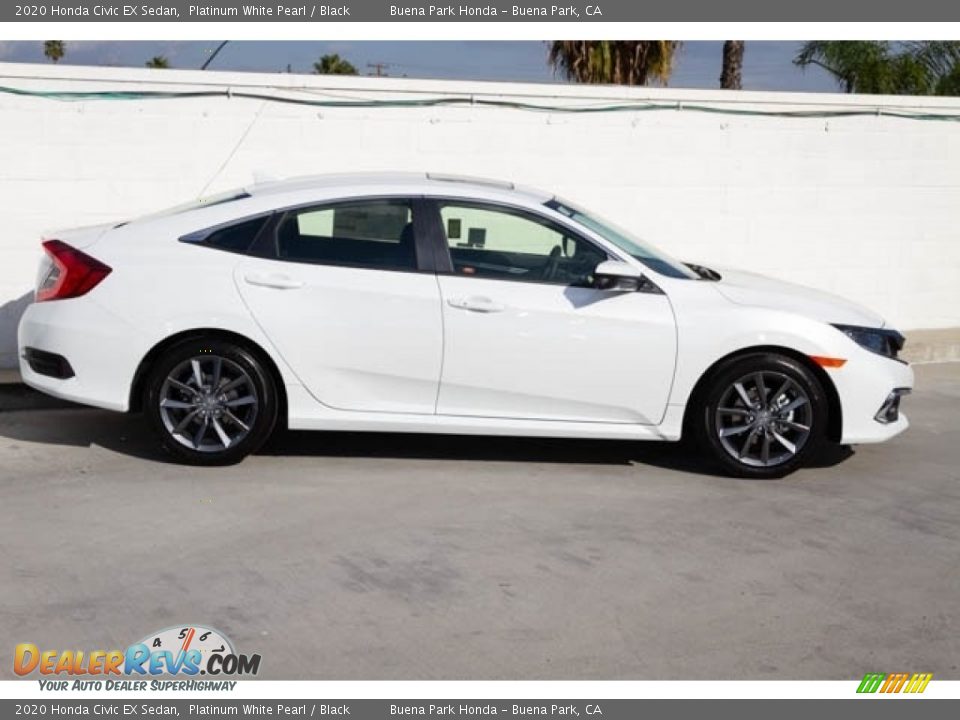 2020 Honda Civic EX Sedan Platinum White Pearl / Black Photo #9