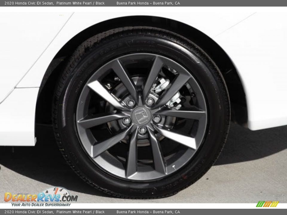 2020 Honda Civic EX Sedan Platinum White Pearl / Black Photo #13